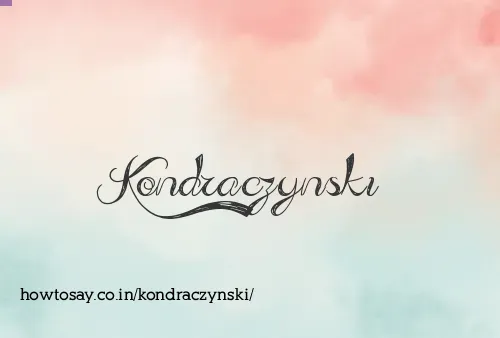 Kondraczynski