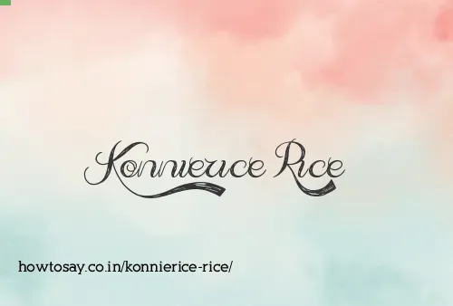 Konnierice Rice