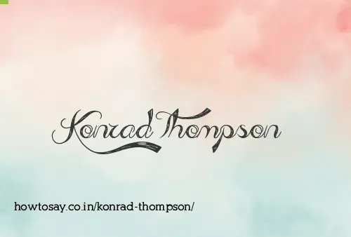 Konrad Thompson