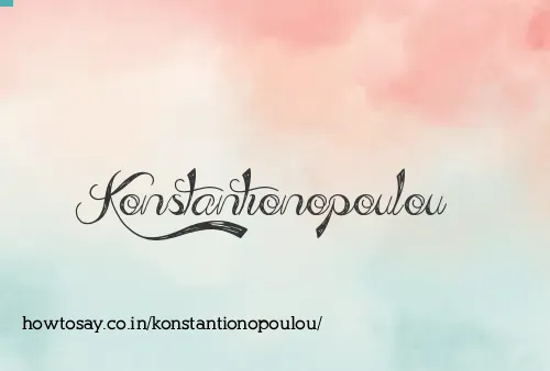Konstantionopoulou