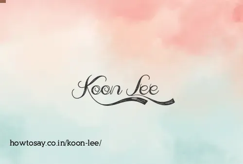 Koon Lee