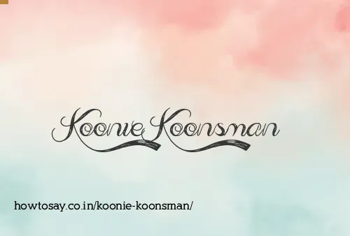 Koonie Koonsman