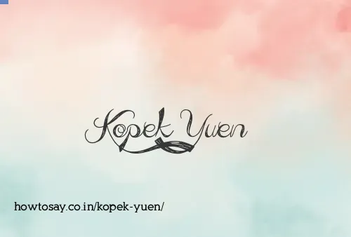 Kopek Yuen