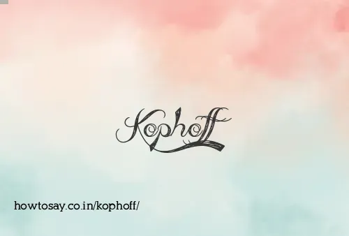 Kophoff