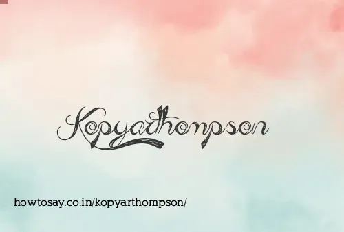 Kopyarthompson