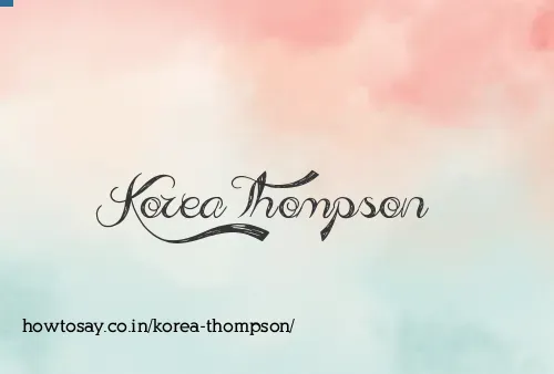 Korea Thompson