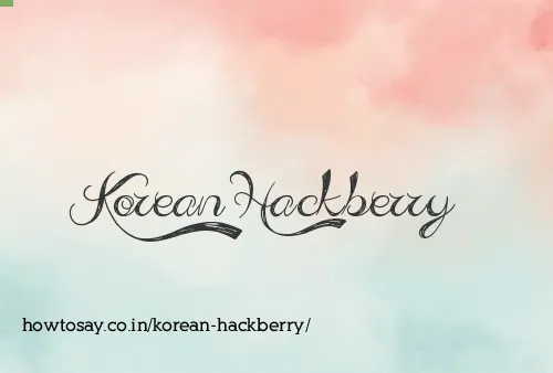 Korean Hackberry