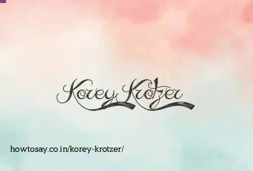 Korey Krotzer