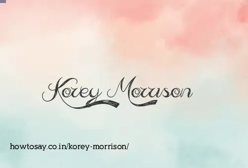 Korey Morrison