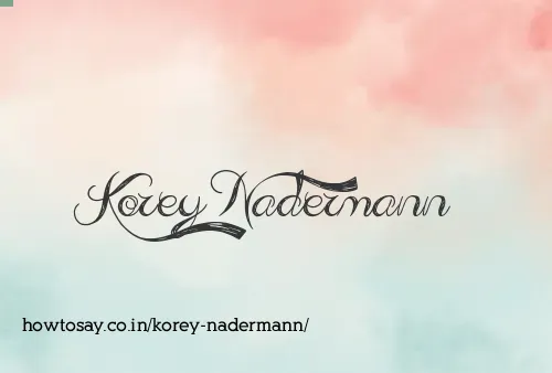Korey Nadermann