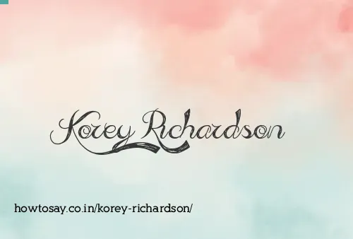 Korey Richardson