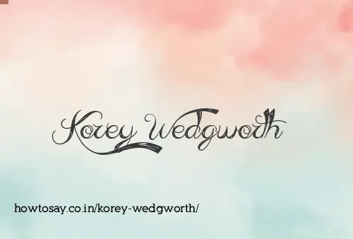 Korey Wedgworth