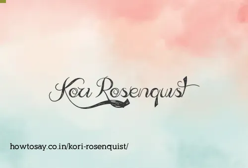 Kori Rosenquist