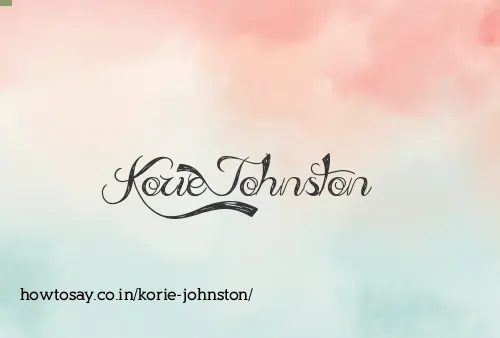Korie Johnston