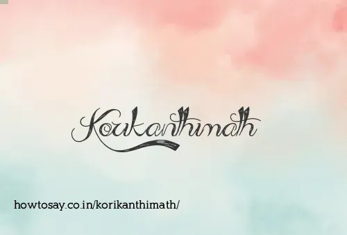 Korikanthimath