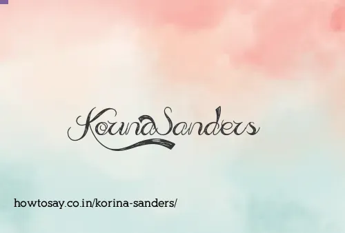 Korina Sanders