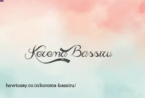 Koroma Bassiru