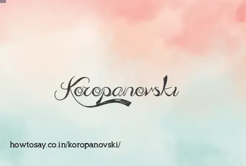Koropanovski