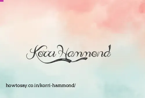 Korri Hammond