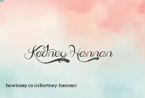 Kortney Hannan