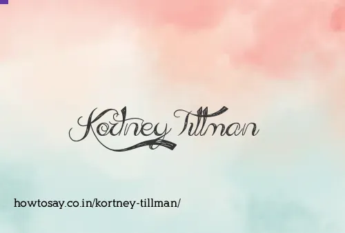 Kortney Tillman