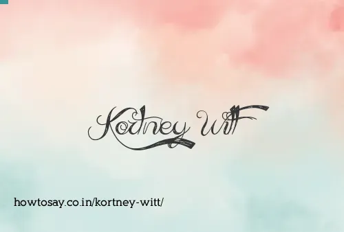 Kortney Witt
