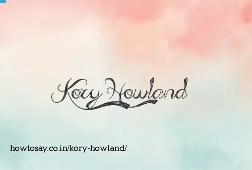 Kory Howland