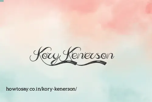 Kory Kenerson