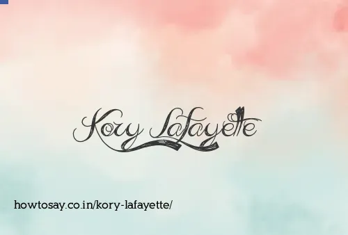 Kory Lafayette