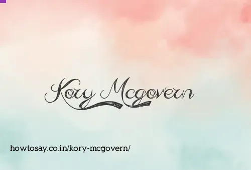 Kory Mcgovern