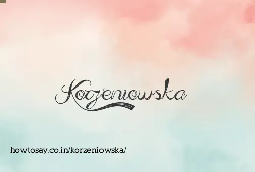 Korzeniowska