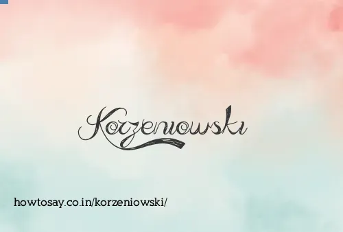Korzeniowski