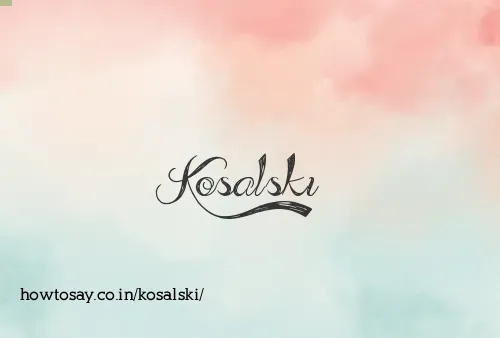 Kosalski