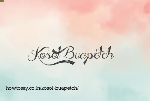 Kosol Buapetch