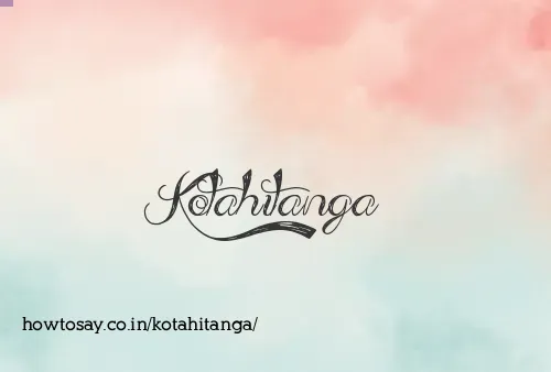 Kotahitanga