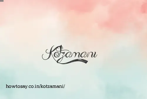 Kotzamani