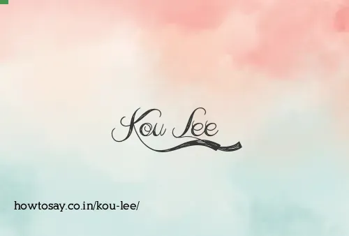 Kou Lee