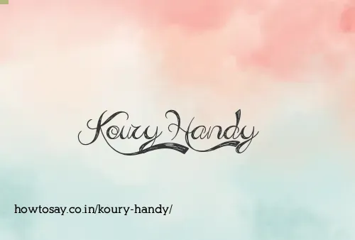 Koury Handy