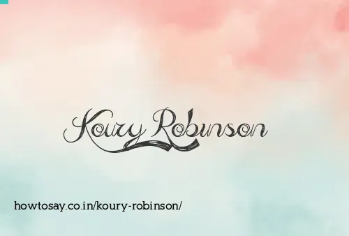 Koury Robinson