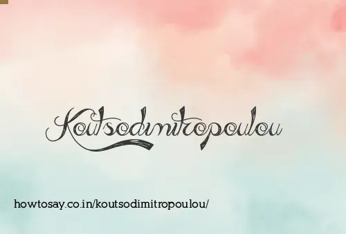Koutsodimitropoulou
