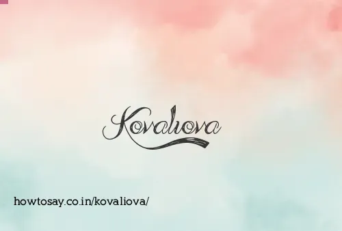 Kovaliova