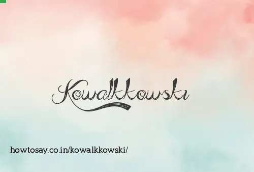 Kowalkkowski