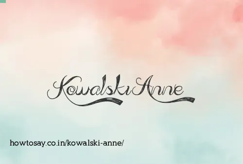Kowalski Anne