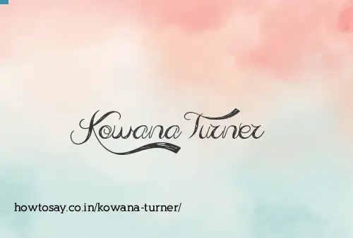 Kowana Turner
