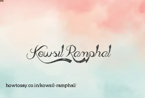 Kowsil Ramphal