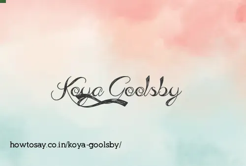 Koya Goolsby
