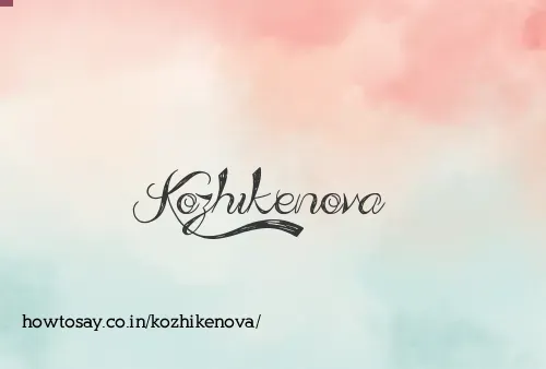 Kozhikenova