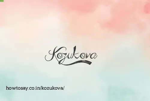 Kozukova