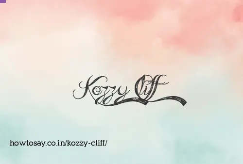 Kozzy Cliff