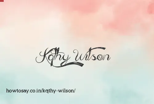 Kqthy Wilson